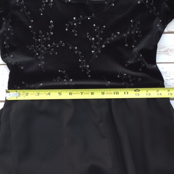 Vintage CDC Black Embroidered Sheer Panel Jumpsuit - Picture 7 of 7